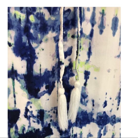 Beach Lunch Lounge Lou Lou Blue Tie Dye Dress - Picture 8 of 12